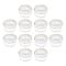John Bead Mini Clear Plastic Round Containers, 12ct.